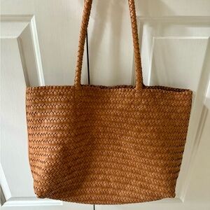 Madewell Handwoven Leather Tote